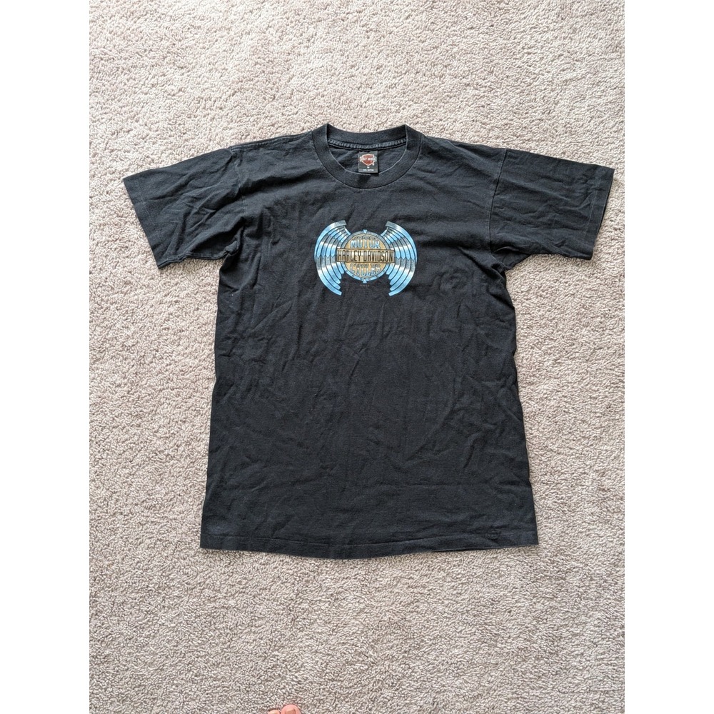 Vintage Harley Davidson Holoubek San Jose Shirt Men's Medium Black USA 80s 90s